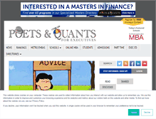Tablet Screenshot of poetsandquantsforexecs.com